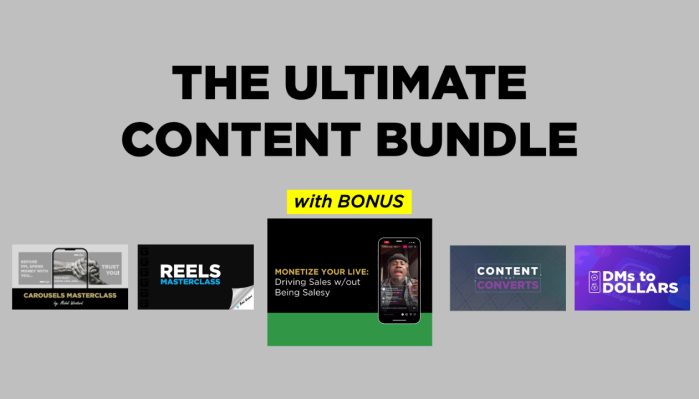 Mahdi Woodard – The Ultimate Content Course Bundle 2025