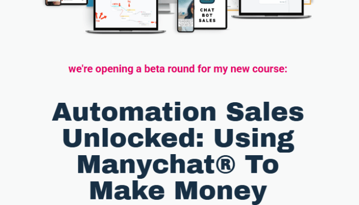 Maria Wendt – Automation Sales Unlocked Using Manychat To Make Money