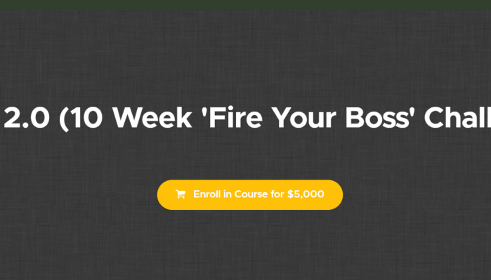Sean Ferres – CMB 2.0 (10 Week ‘Fire Your Boss’ Challenge)