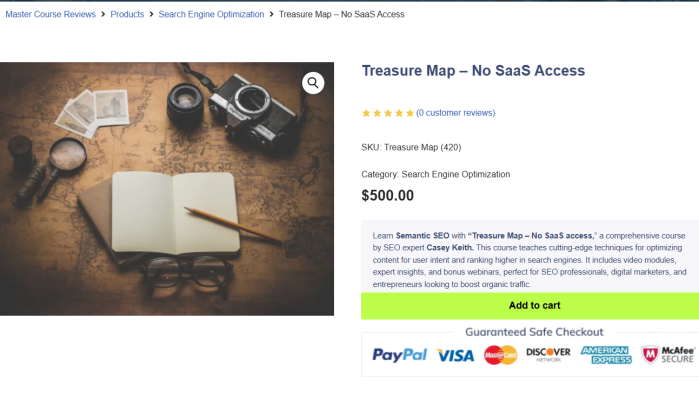 Casey Keith – Treasure Map (No SaaS Access)