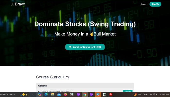 J. Bravo – Dominate Stocks (Swing Trading)