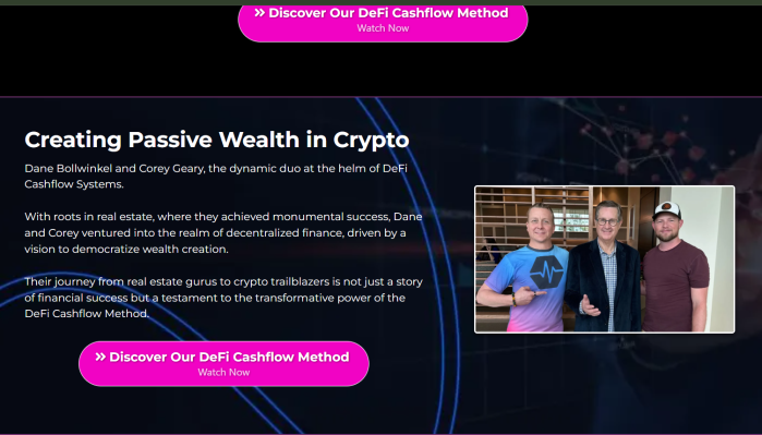 Corey Geary Dane Bollwinkel DeFi Cashflow Accelerator