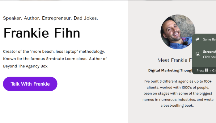 Frankie Fihn - Beyond the Agency + Upsell
