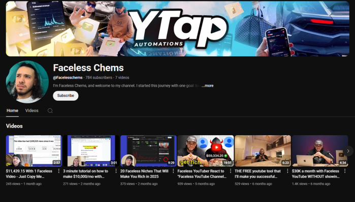 Chems - Faceless Youtube Business
