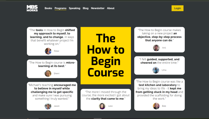 Michael Bungay Stanier – The How to Begin Course