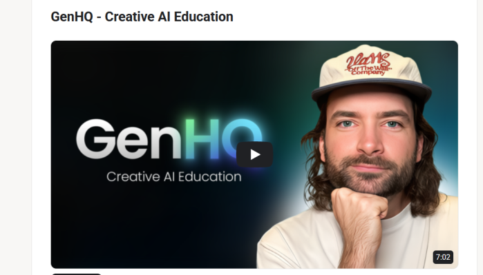 Rourke Sefton Minns GenHQ Creative AI Education Sale! Rourke Sefton-Minns – GenHQ – Creative AI Education