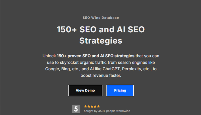 SEO Wins - 150+ SEO and AI SEO Strategies For Growth
