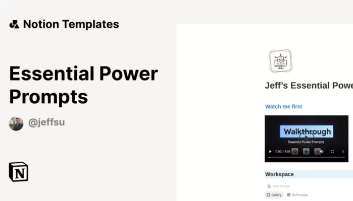 Jeff Su – Essential Power Prompts