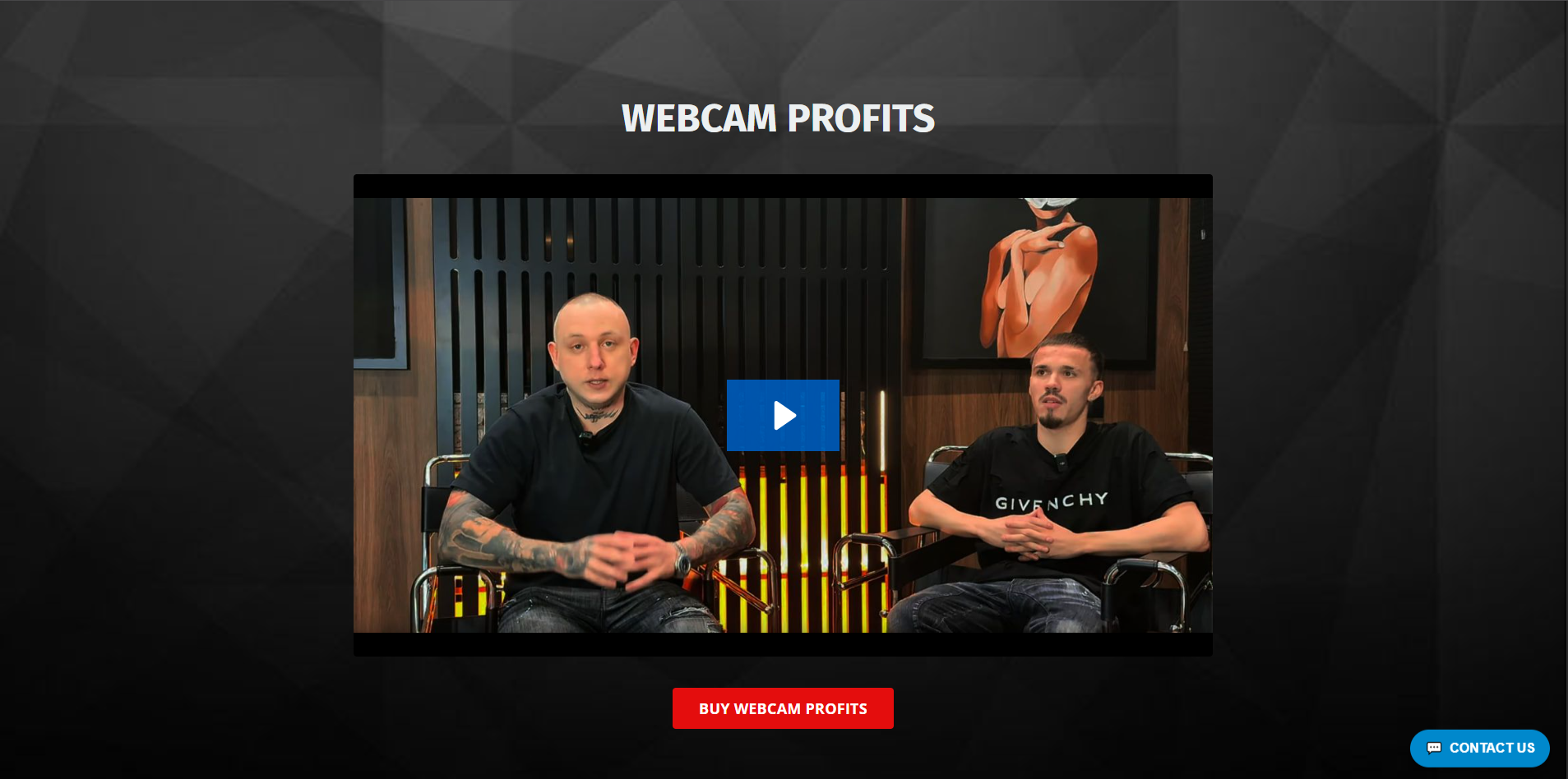 Joe lampton - Webcam profits course