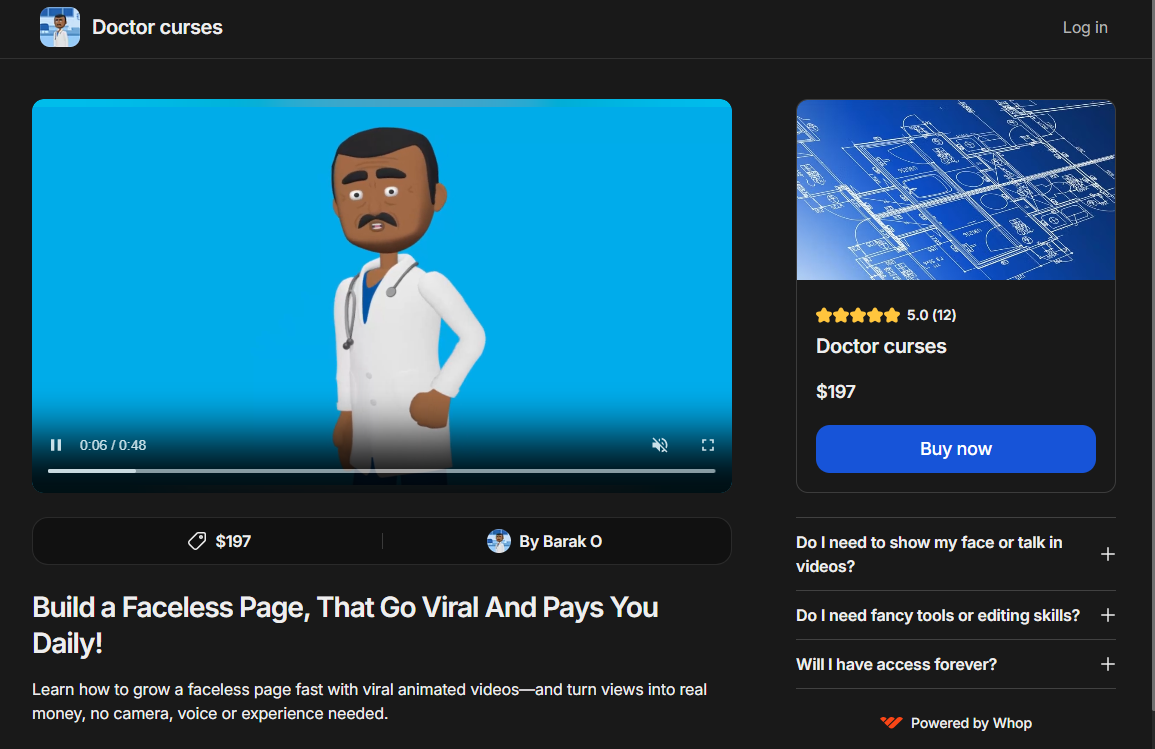 Barak O - Build a Faceless Page That Go Viral And Pays You Daily!