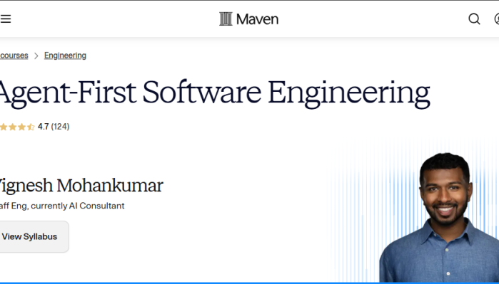 Vignesh Mohankumar – Agent-First Software Engineering