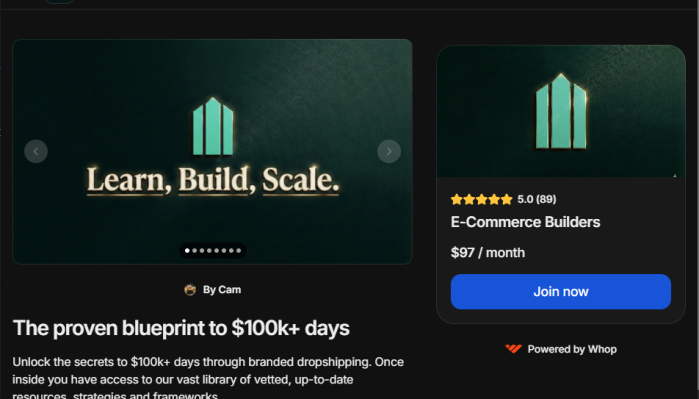 Camm – E-Commerce Builders (Up to March 2026)