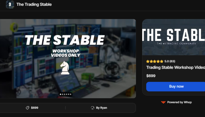 Ryan - Trading Stable Workshop Video