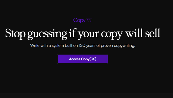 Copy OS – Stop Guessing If Your Copy Will Sell