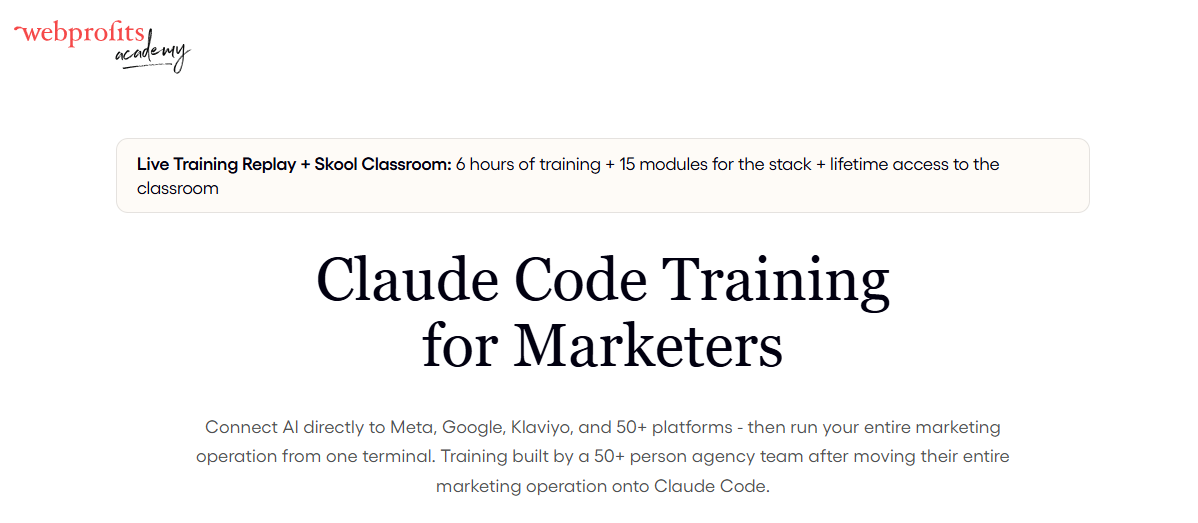 Alex Cleanthous – Claude Code Training for Marketers