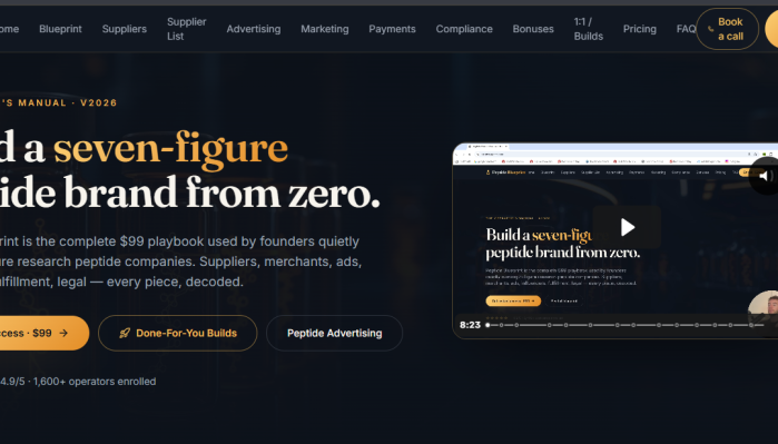 Peptide Blueprint - Build a seven-figure peptide brand from zero