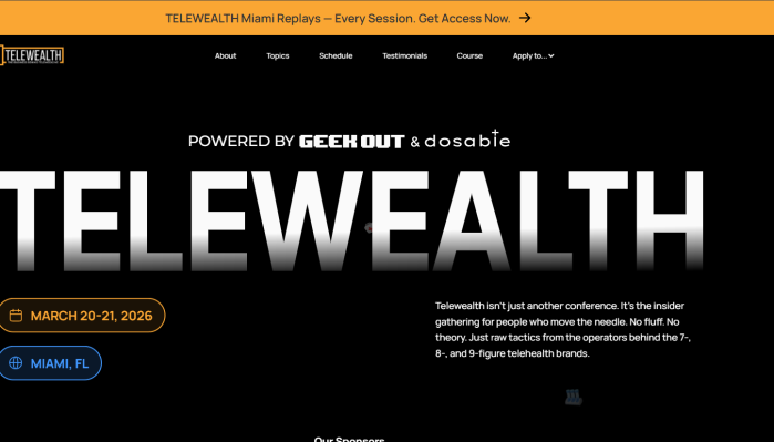 GeekOut – Telewealth Miami 2026