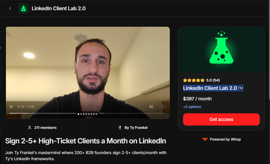 Ty Frankel - LinkedIn Client Lab 2.0™️(2026 July update)