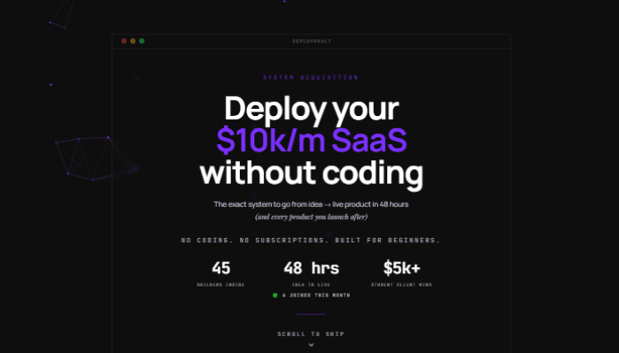 DEPLOY VAULT - Launch Protocol